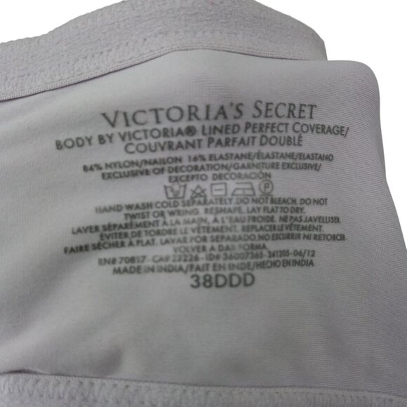 Victorias Secret BBV Lined Perfect Coverage Underwire Bra Size 38DDD Lilac - Picture 5 of 7